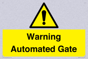 Warning Automated Gate